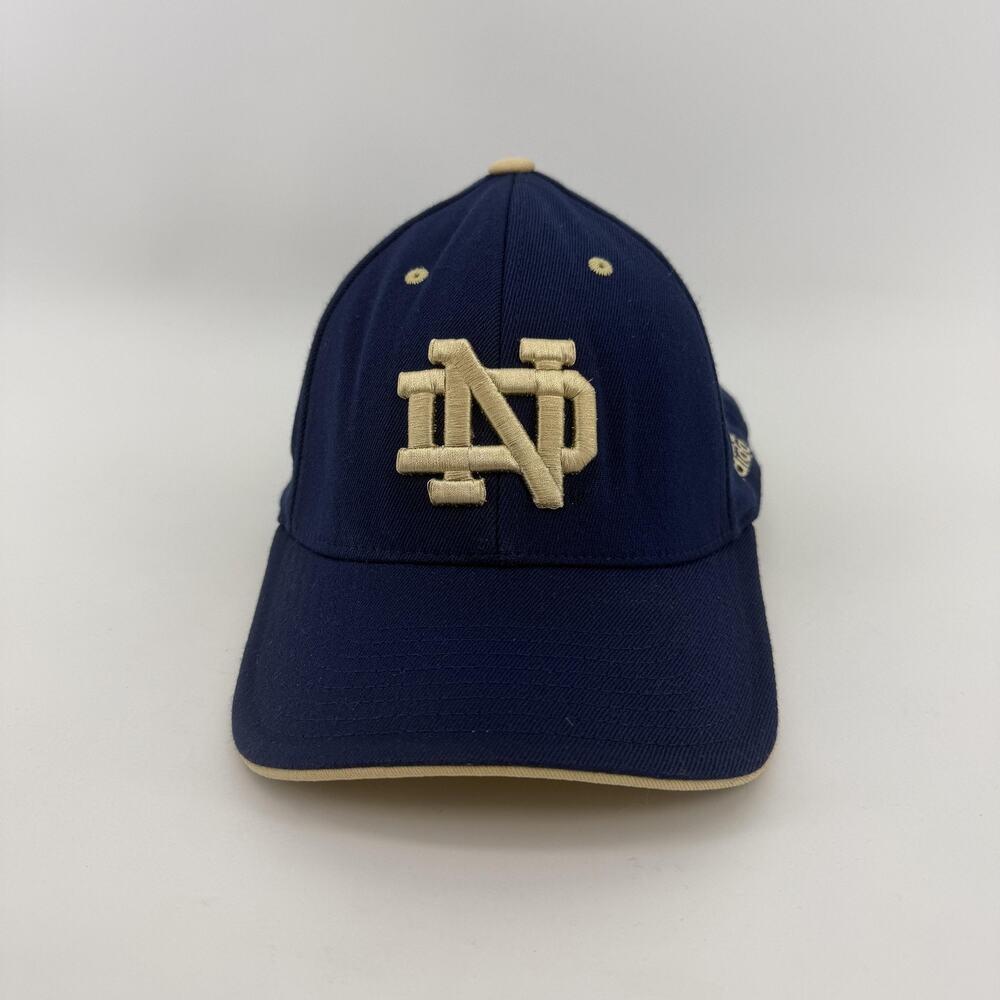 Notre Dame Fighting Irish Adidas Cap Fitted Mens One Size Blue NCAA Football